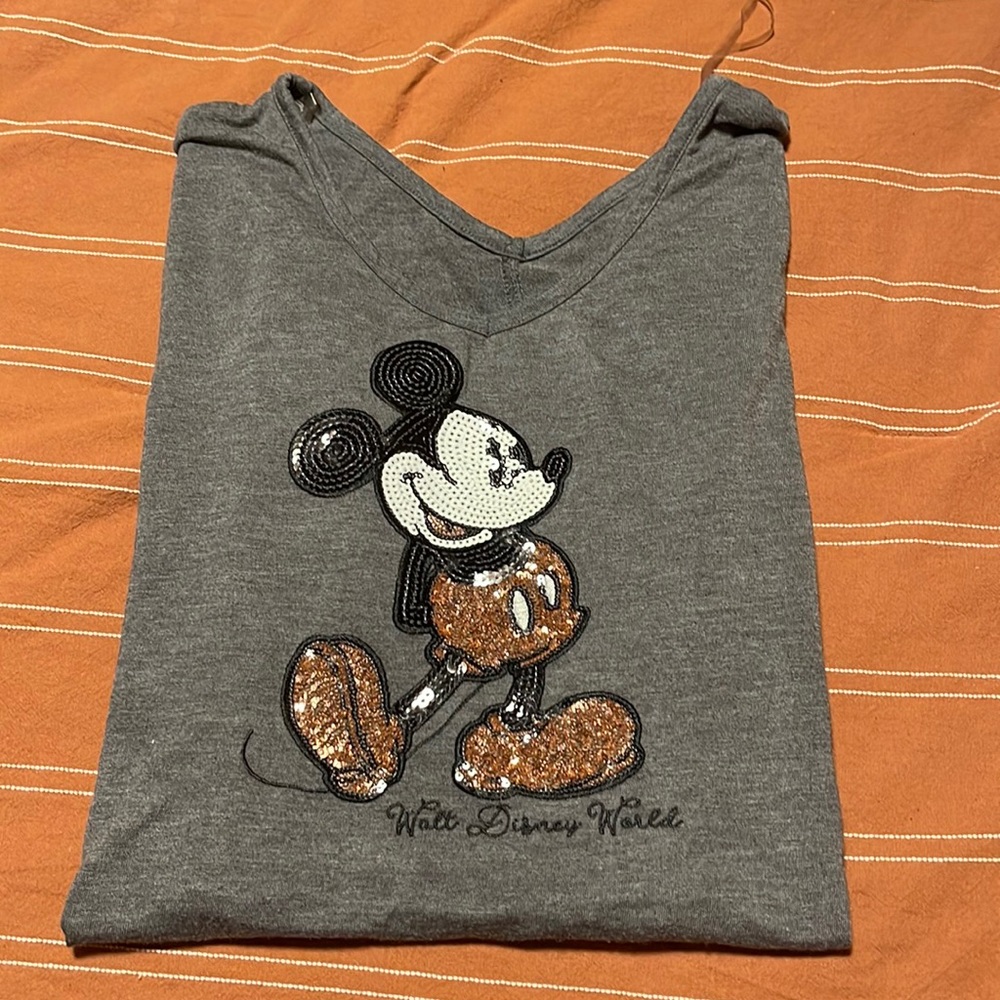 Walt Disney world sequin Mickey Mouse blouse